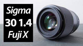 Sigma 30mm f1.4 REVIEW for Fujifilm X vs XF 33mm 1.4