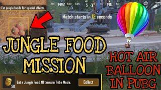 EAT A JUNGLE FOOD 10 TIMES IN TRIBE MODE MISSION | PUBG MOBILE