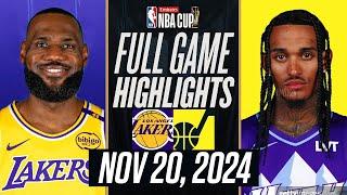 LAKERS vs JAZZ FULL GAME HIGHLIGHTS NOVEMBER 20, 2024 EMIRATES NBA CUP  FULL GAME HIGHLIGHTS 2K25