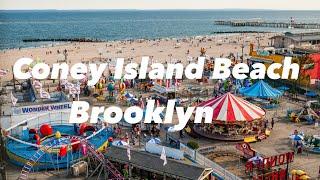 Coney Island Beach In Brooklyn, New York City | Mazz Islam | Vlog