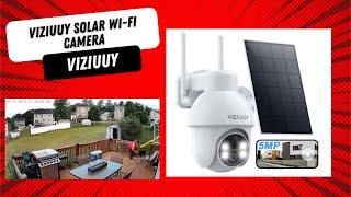 VIZIUUY 5MP SOLAR WIFI CAMERA: Better than Ring Doorbell camera with no monthly Fee!