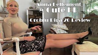 Beautiful Anna Reviews Her Favorite Sheer Pantyhose & High Heels