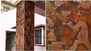 pillars texture design|texture making|putty texture design|pillar texture|painting|SSK Painting work