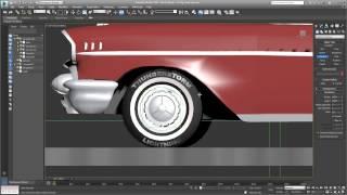 3ds Max Animating a Car Path - Part 02 - Spinning the Wheels