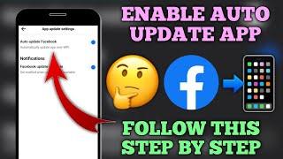 How to Turn On Auto Update App on Facebook