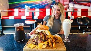 Mike's Quadruple Nacho Cheeseburger Challenge.. So Good, I Ordered It On My Day Off!