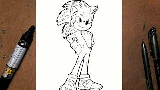 Cómo dibujar el Sonic muy fácil 