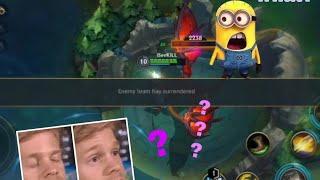 What?? Enemy AI also know how to surrender?? | Co Op vs. AI Gameplay | LoL: Wild Rift (Closed Beta)