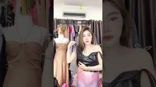 Bunda Cantik Live lagi jualan baju Tidur Bahan satin || Mantul Banget