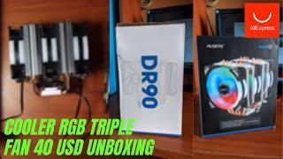 ALSEYE DR90 3 FAN RGB COOLER - UNBOXING - LA NUEVA PC DEL CANAL PARTE 1