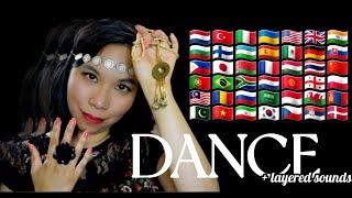 ASMR DANCE IN DIFFERENT LANGUAGES (Fast Rhythmic Whispers, Echo, Layered Sounds, Hand Movements) 