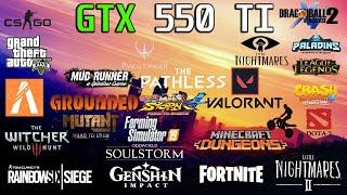 30 Games In gtx 550 ti In 2021