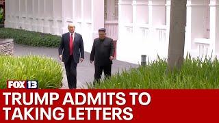 Trump admits to taking letters with Kim Jong Un from White House | FOX 13 Seattle