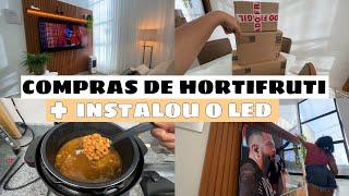 COMPREI ERRADO  | INSTALOU O LED NO RIPADO + USEI MINHA PANELA ELÉTRICA | CHEGOU A PIPOQUEIRA !!!