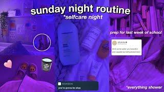 selfcare sunday night routine