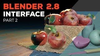 Blender 2.8 Beginner Tutorial - Part 2: Interface & Navigation