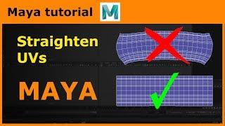 Maya tips & tricks - Straighten UVs