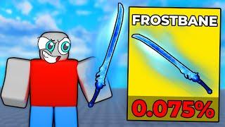 So I Spent $660 For The 0.075% FROSTBANE Sword.. (Roblox Blade Ball)