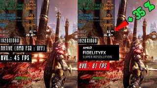 AMD FidelityFX Super Resolution TESTED on GTX 1050Ti and GTX 1650 | Crazy Performance Gains 