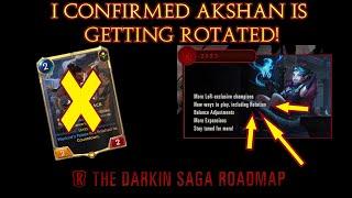 I confirmed Akshan is getting rotated! New Legends of Runeterra roadmap for 2022 is out!