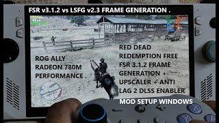 Red Dead Redemption DLSS Enabler FREE FSR 3.1.2 Frame Gen Mod Setup + Anti Lag 2 & LSFG v2.3 Windows