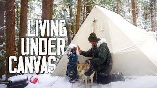 Living Under Canvas - a Family Winter Camping Adventure in the Haliburton Forest