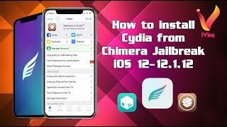 How to install Cydia from Chimera Jailbreak | iOS 12-12.1.2 | (No Computer)