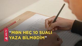 Abituriyentlər və müəllimlər DİM-ə etiraz etdi -  “Hərəsinə heç 2 dəqiqə vaxt düşmür” – APA TV