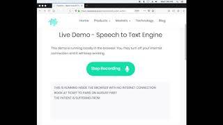 Speech-to-Text engine Running Locally inside the Browser