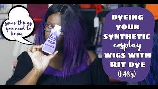 Dyeing Your Cosplay Wigs with RIT Dye-More Synthetic Dye | FAQ's | Things You Need to Know