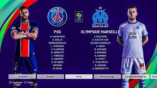 PES 2021-Paris Saint German x Olympique Marseille|Ligue 1