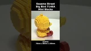 BIG BIRD Sesame Street 7146A Mini Blocks Preview #lego #brick