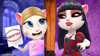 I was adopted by a vampire! How to Become a vampire! My Talking Angela 2 Cosplay