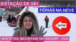 Estação de SKI ou ESQUI na NEVE perto de Washington nos ESTADOS UNIDOS!