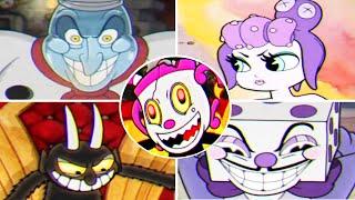 Cuphead + DLC - All Bosses with Ms. Chalice