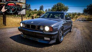 BMW M5 E34 (+750hp) - Forza Horizon 5 Mountain Drift - Steering Wheel