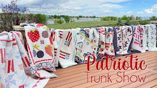  Patriotic Quilt Trunk Show (EASY Patriotic Quilts!)