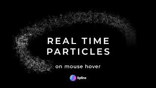 Particles along cursor Animation in SPLINE 3D | Motion Design | Particle Simulation Tutorial