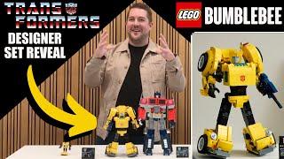 FIRST LOOK: LEGO Transformers BUMBLEBEE REVEAL by Set Designer at LEGO Headquarters