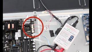 No Backlights STEP #1 LED TV Repair Overview - How to Troubleshoot the Power Supply & LED Strips