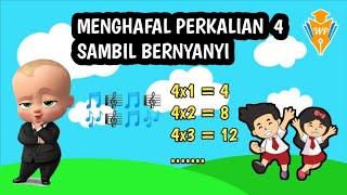 Menghafal perkalian 4 dengan lagu