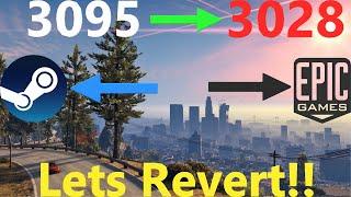 GTAV Updated Again!! Reverting Back To 3028! | Steam And Epics! | #criminaljusticeyoutube