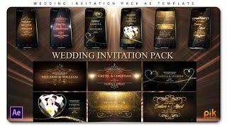 Wedding Invitation Pack - Free After Effect Templates | Pik Templates