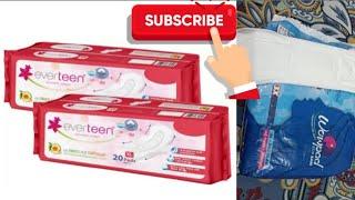 Wowpad sanitary pads and Everteen sanitary pad review live (comparison between pads)