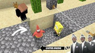 Traps for Spongebob and Friends in Minecraft Part 3 - Coffin Meme