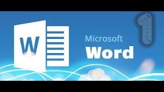 Microsoft word tutorial (2017) - 1[A beginners guide]