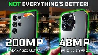 Overrated?!  Samsung Galaxy S23 Ultra 200MP Camera Review (vs iPhone 14 Pro)