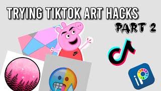 Trying Tiktok Art Hacks | Part 2 | IbisPaint X