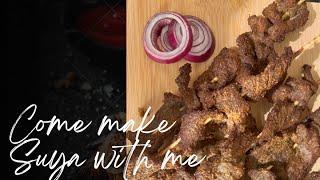 Nigerian Suya from start to finish. Multi fruit smoothie and knife sharpening hack.