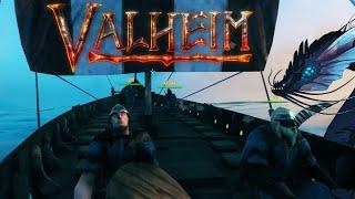 Battling Sea Monsters with Friends | Valheim | Multiplayer Combat Gameplay